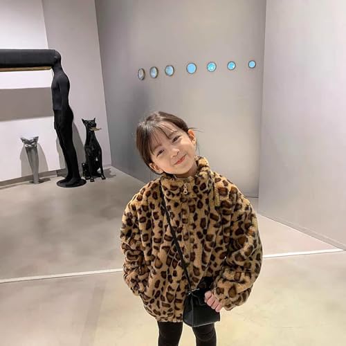 Girls Fleece Jacket Coat Thick Warm Winter Coats Zip Up Cute Tops Windproof Kids Outerwear Clothes With Pockets3