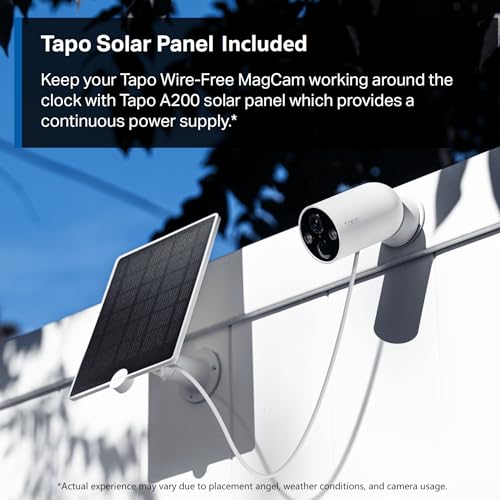 image for Tapo by TP-Link Wire-Free MagCam, Indoor/Outdoor 2K Battery Powered Sm