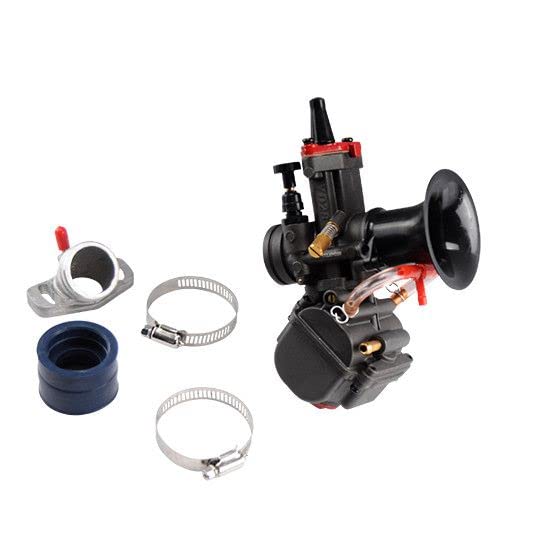 Carbu type PWK 28 avec starter tirette et cuve inclinée 40 degrés idéale pour montage compact