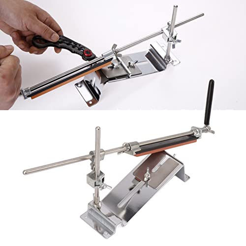 Professional Knife Sharpener with Whetstones Knife Sharpener Kit Stainless Knife Sharpening Steel Professional Kitchen Chef Knife Sharpening System with 4 Whetstones 5-90° - Image 4