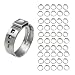 Pexflow PXKT-CR12-50 Oetiker Style Pinch Clamps Pex Cinch Rings, 1/2 INCH, Stainless Steel Pack of 50
