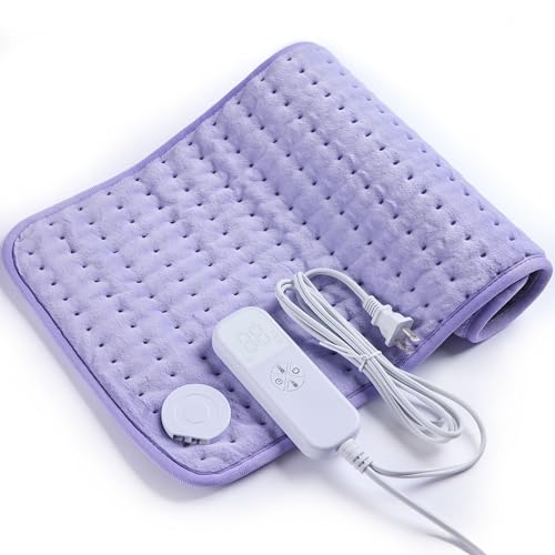 XL Heating Pad for Back Neck & Shoulders - Electric Heating Pad with 6 Heat Settings Auto-Off Moist & Dry Heat Options Machine Washable Soft Heating Pad Gifts for Women Mom Wife