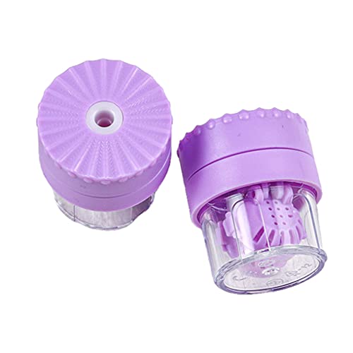 osiuujkw Strumento per la pulizia delle lenti a contatto in ABS Manuale professionale Circolare Campeggio Escursionismo Accessori per contenitori di ricambio, Viola