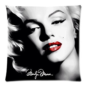 DiyCaseStore Sexy Goddess Marilyn Monroe Custom Zippered Pillow Cases 18x18 (Twin sides)