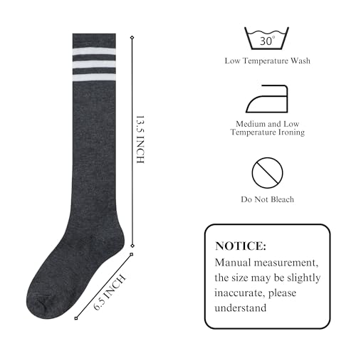 Image of Knee High Socks for Women, Long Tall Knee Tube Socks