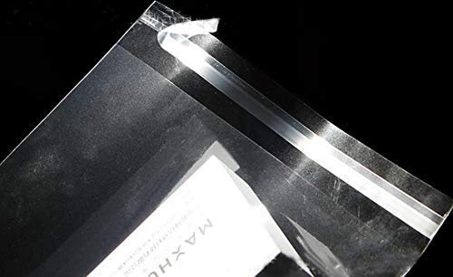 100 Pack 4 3/4in. X 6 1/2in Clear Resealable Cello/Cellophane