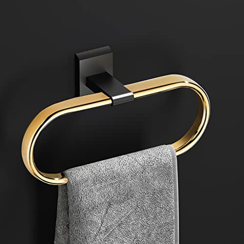 Porte-serviette or noir haut de gamme : l'élégance pliante pour votre salle de bain