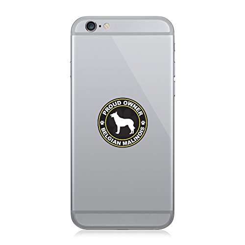RDW Proud Owner Belgian Malinois - Cell Phone Sticker - Decal - Die Cut