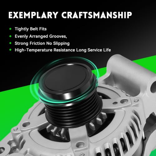 Image of 11636N Alternator 150A Compatible with Ford Escape 2017-2019 L4 1.5L (not 2.0L), Escape 2013-2016 L4 1.6L (not 2.0L), Replace# 104210-2330, CJ5T10300BB, CJ5Z10346D