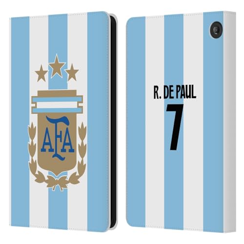 Étui portefeuille Argentine De Paul pour Amazon Fire 7 2022 en cuir