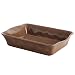 Rachael Ray Cucina Stoneware 9-Inch x 13-Inch Rectangular Baker, Mushroom Brown