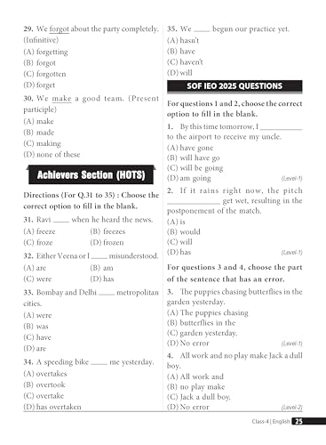 Image of MTG English (IEO) Olympiad Prep Guide Class 4 | Detailed Theory, Exercise with Self Test For Practice | SOF Olympiad Books For Exam 2026-27 (Useful For Level-1 & 2)