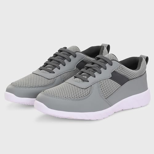 Image of Centrino Lightweight Sneakers for Men | Shoes for Man Stylish | Casual Breathable Lace-Up Canvas Walking Shoes | Cushioned Insole for All-Day Comfort | Anti-Skid Sole | Comfortable Mens Shoes Daily (6822)