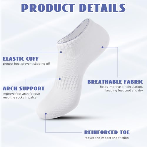 100 Pcs Low Cut Ankle Socks in Bulk for Homeless White Unisex Thin Breathable Socks No Show Anti Slid Athletic Socks2