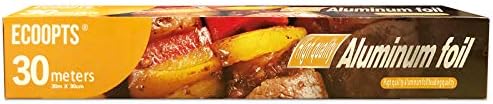 Aluminum Foil Roll 30CM×30M Long Heavy Duty Aluminum Foil Wrap for Grilling,Baking, Roasting, Catering with Nonstick Trait (1 Pack)