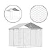 Willood Outdoor Hundezwinger mit Dach Silbern 3x3x2.5m Verzinkter Stahl