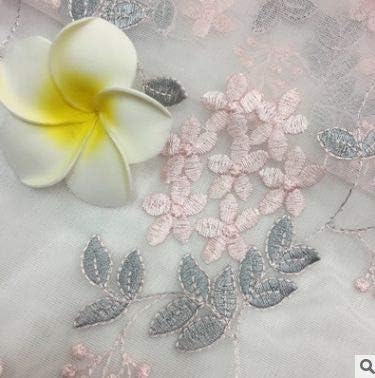 Amazon 原宿布 グリーンチュチュスカート生地チュールレース 3d 花生地刺繍ドレスデザイナー 45 140 センチメートル ピース M24 手作り生地 手芸用カットフェルト 布 生地 通販