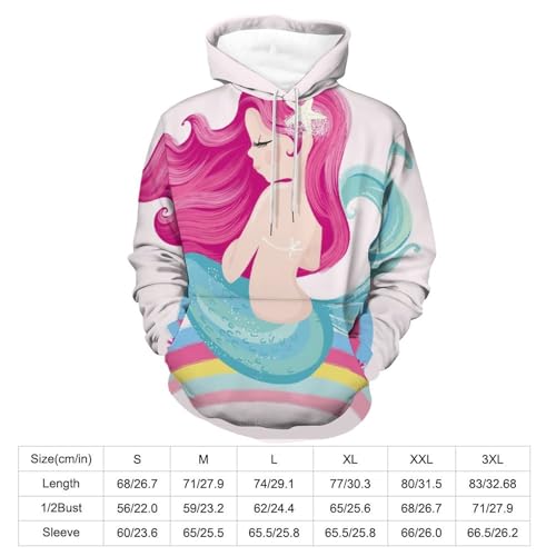 Hoody sweatshirt pull sirène au design graphique original et coupe unisexe confortable - 2