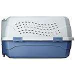 Amazon Basics 2-Door Top-Load Hard-Sided Dogs, Cats Pet Travel Carrier, Gray & Blue, 22.8"L x 15.0"W x 13.0"H - Image 5