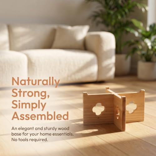 Soporte de madera para barril PRETYZOOM: base estable para evitar vuelcos 4