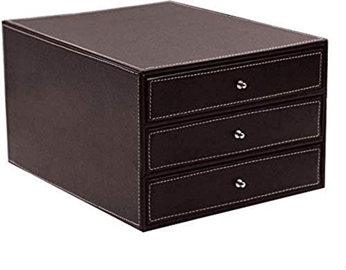 Mnb Home Office Filing Cabinet Leather Desk Organizer Creative File Rack Drawer File Cabinet #TOP5