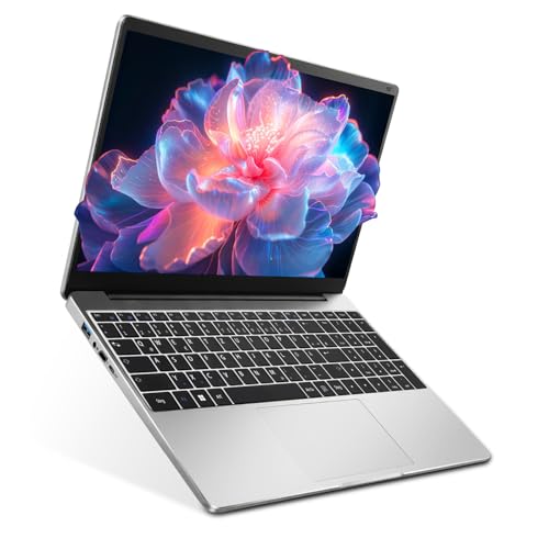 Laptop Windows 11 The Notebook, Deutsche Tastatur 15.6 Zoll Laptop Mit Windows 11 Und Office Paket Fertig Installiert 5205U (Bis Zu 2,3 GHz) Prozessor 4GB RAM 128GB ROM TF Karte Erweiterbar Auf 512GB