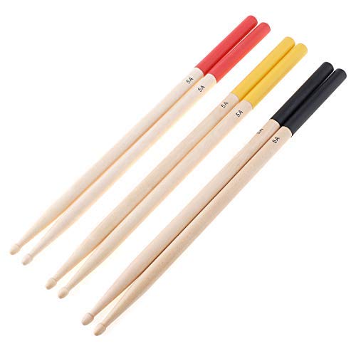 OriGlam - Juego de 2 baquetas de madera de arce 5A, baquetas...
