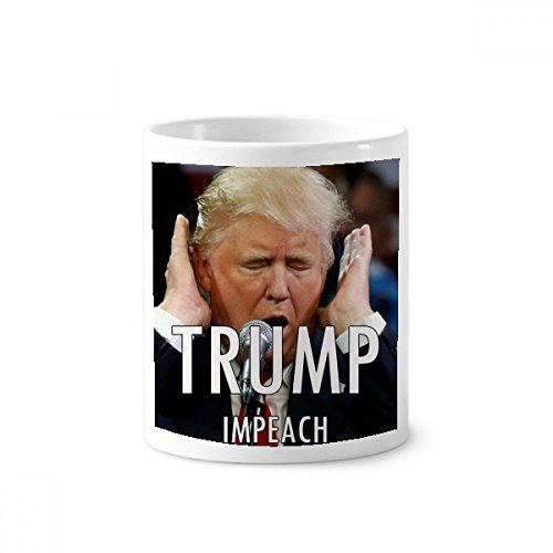 Cadeau humoristique tasse blanche Trump en colère pour collègue ou ami