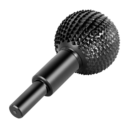 HDUNGM Amoladora Angular, Lima Rotatoria, Herramienta de Grabado, Cabezal de Pulido, Fresa giratoria esférica, Herramienta de Pulido for Grabado de Ranuras de Madera