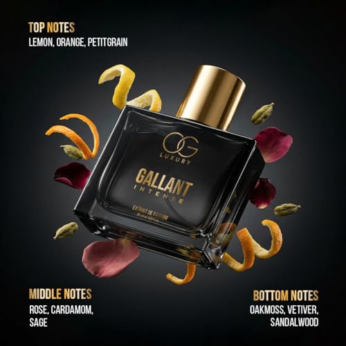 Image of India's First & Strongest Perfume Combo | Smokey & Gallant Intense Extrait De Parfum | Luxury Fragrances | Long lasting, Premium Perfume for Man | For All Occasions | Gift for Men, 50 ml Each, Pack of 2