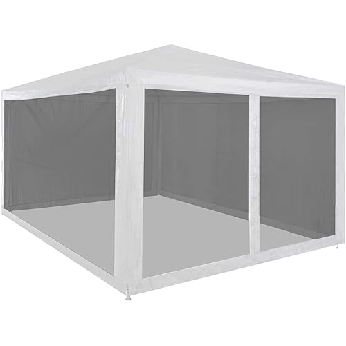 vidaXL Party Tent with 4 Mesh Sidewalls 157.5"x118.1"