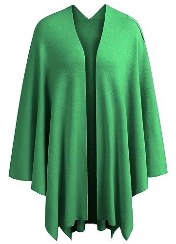 Image of PULI Womens Cross Front Poncho Shawl Wrap Elegant Wedding Formal Gift