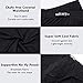 wirarpa Men's Underwear Modal Microfiber Briefs No Fly Covered Waistband Silky Touch Underpants 4 Pack Black,Medium