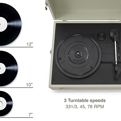 Crosley Voyager Tourne-Disque avec 2 Haut-parleurs, entrée et Sortie Bluetooth et AUX – Tourne-Disque rétro à 3 Vitesses… - Les Beatles, Paul McCartney, John Lennon, RIngo Starr, George Harrison Crosley Voyager Tourne-Disque avec 2 Haut-parleurs, entrée et Sortie Bluetooth et AUX - Tourne-Disque rétro à 3 Vitesses… – Image 3