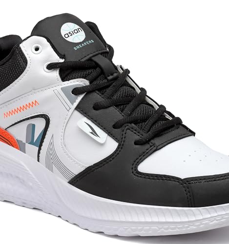 Image of ASIAN Men UNICORN-09 Stylish Casual High Top Sneaker and Trendy Shoes with Laces for Men & Boys, Perfect, College, Parties and Outings, Comfortable, and Durable for All-Day Use