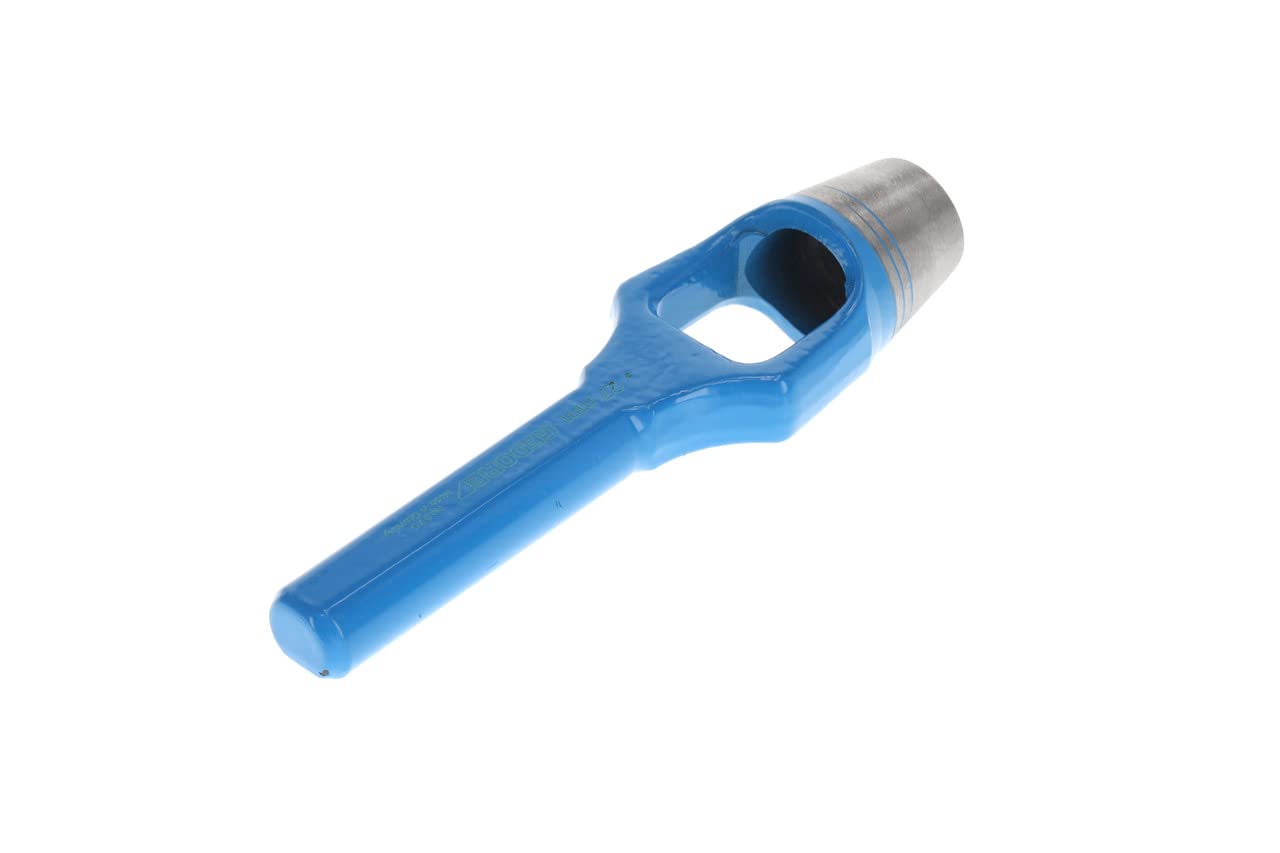 GEDORE Henkellocheisen für weiche Materialen, Ø 27 mm, Gummi Leder Dichtungen Stoff, rund, 175 mm lang, Stanzeisen, 570027