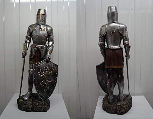 Nauticalmart Armor Templar Knight Full Suit of Armor Medieval Lion Shield Halloween Costume