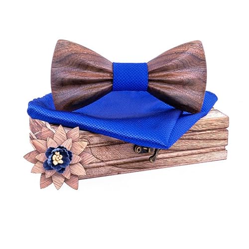Nœud papillon en bois multicolore et ses accessoires pour mariage homme