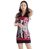 バドガール コスプレ 各種 (L, 衿付きブラック)