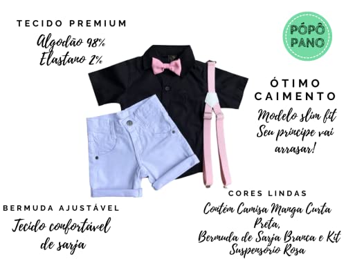 Conjunto Infantil Fantasia Mundo Bita Suspensório E Gravata (1)