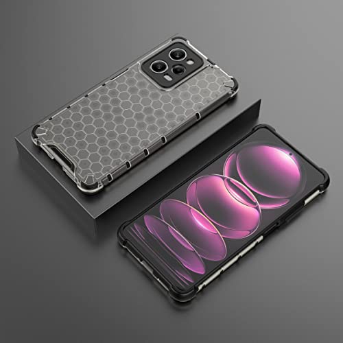 Image of Glasgow Back Case Cover Designed for [ Poco X5 Pro 5G ] (Stylish Look | Shock Proof) - Black