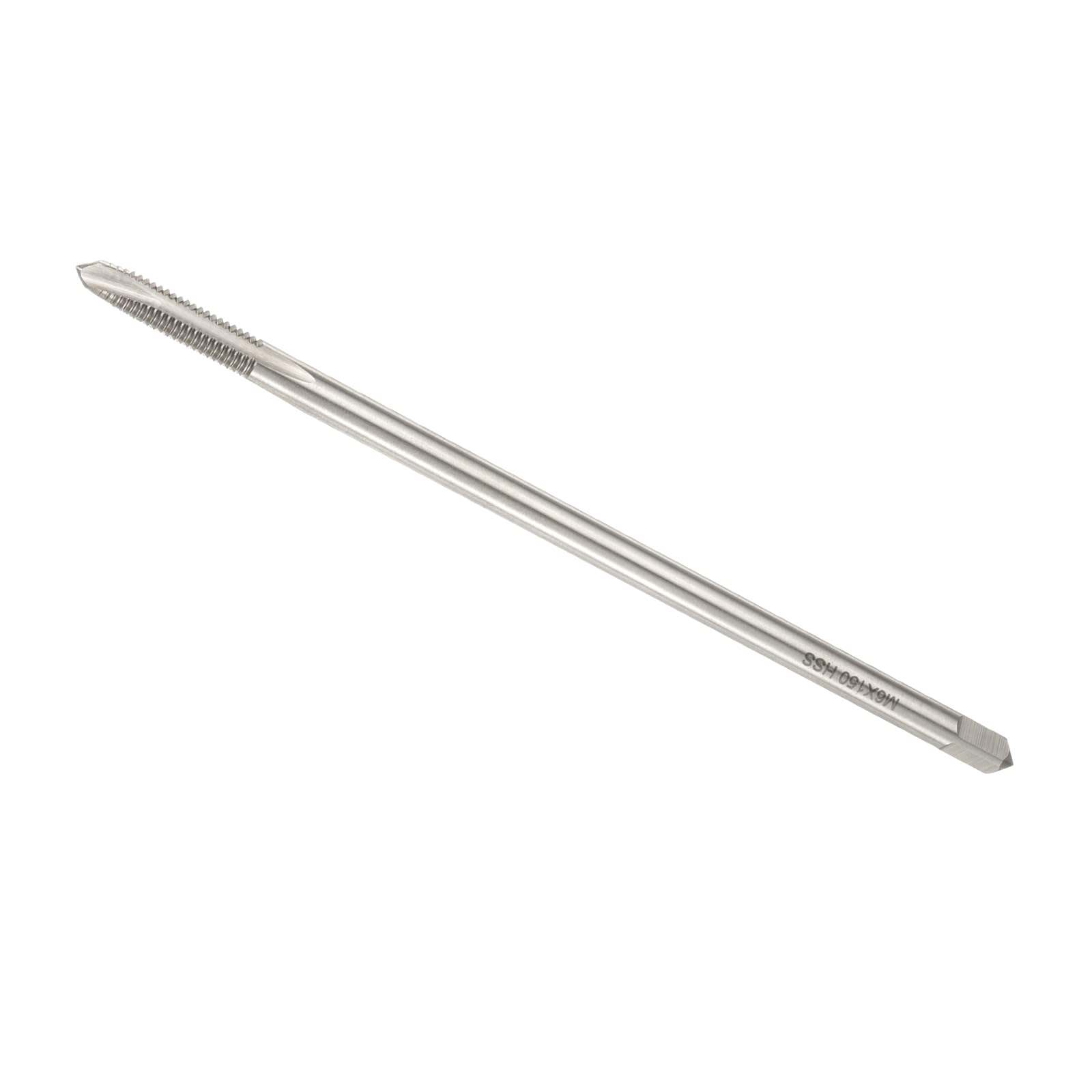 QUARKZMAN Maschio Filettato a Punta Elicoidale Metrica M6 x 1 H2, Utensile per Maschiatura Extra Lungo da 150 Mm (6"), Punta per Maschiatura Acciaio Rapido
