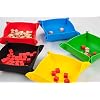Collapsible Board Game Storage Bowls, Portable Folding Tray Accessory Holds Tabletop Bits, Components, Pieces, Dices for Classic & Modern Gaming, RPG Roleplaying (Basic Color)