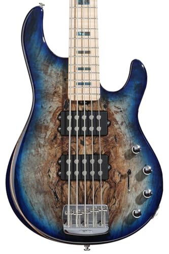 Ernie Ball Music Man BFR StingRay 5 Special HH 5-string Bass Guitar - Paua Blue Burst