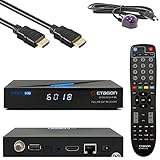 ✓ ANSCHLÜSSE: CA Kartenleser, LNB-In, HDMI, S/PDIF, USB 2.0, IR-Anschluss, LAN (10/100 MBit/s), AV-Anschluss , DC-Anschluss, -WiFi (WLAN 150Mbit/s)