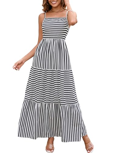 Colysmo Summer Dresses for Women 2025 Beach Maxi Dress Spaghetti ...
