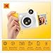 KODAK Smile+ 2-in-1 Digital Instant Print Camera & Wireless Bluetooth Photo Printer - 10MP, Special-Effect Rotating Lens, Zink 2x3” Sticky-Back Photos, Print via Fun App from Smart Devices - White