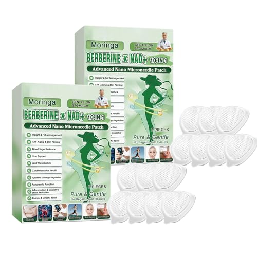 10-In-1 Advanced Nano Microdarts Patch, 10-In-1 Patches, Firms Skin; Natural Ingredients Suitable for All Skin Types