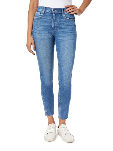 kensie Jeans for Women The Kelsey High-Rise Skinny Raw Edge Hem 28-Inch Inseam, Sizes 0-16
