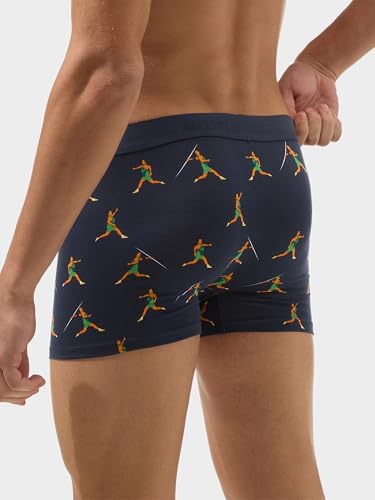Image of Bummer Men's Premium Cotton Underwear | Fine Combed Cotton with Elastane for Stretch | Ultra Breathable Innerwear | Soft Fabric & No-Roll Waistband | Printed Trunks & Inner Combo for Men